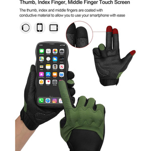 Customizable Design Service Bicycle Gloves Full Finger Knuckle Guard Padded Racing Gloves Breathable Wear Resistant - Product Image 2
