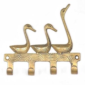 Wholesale Price Brass Swan <b>Wall</b> <b>Hook</b> <b>Rack</b> Decorative Animal Design Coat <b>Hooks</b> Vintage Home Decor Entryway Storage - Product Image 1