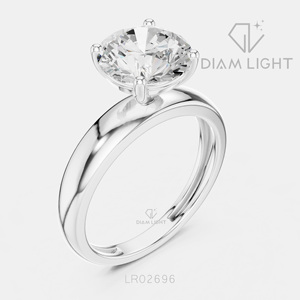 2.25CT Lab Grown Diamond 14KT White Gold Engagement <b>Ring</b> Round Cut Bridal <b>Ring</b> IGI Certified Fine Jewelry Women Gift - Product Image 2