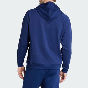 Sweat-shirt à capuche pour homme, style streetwear, imprimé logo au dos, coton French Terry, coupe classique, poche, style décontracté, automne, Econex Sports 350g - Product Image 2