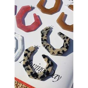 Handmade Durable Lightweight <b>Resin</b> <b>Earrings</b> Party Wear Crystal Fashion Accessories Jewelry - Product Image 3