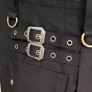 115 unidades - Kilts básicos de algodón twill de 290 g/m² para hombre adulto en negro con bolsillos cargo - Cintura ajustable - Stock listo para enviar - Product Image 2