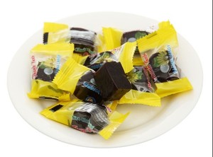 Caramelos de plátano envasados individualmente, envase personalizado, frasco PET de 300g, caramelos de fruta suaves, MOQ bajo - Product Image 3
