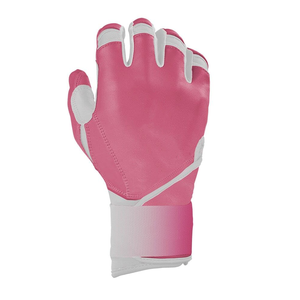 <b>Pink</b> White Full Finger Baseball Batting Gloves With Custom Logo Anti Slip Soft Material Pro Hitting Sports Mitts - Product Image 2