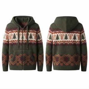 Sweat-shirt à capuche en coton 100% de haute qualité, imperméable, écologique, tricoté, en molleton épais, coupe droite, épaules tombantes - Product Image 1