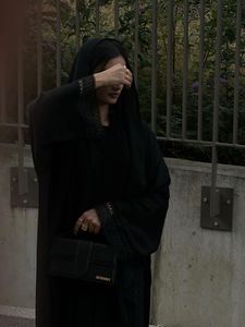 Best Dubai style abaya Traditional Islamic Women's Saudi Arabian Abaya Spring Polyester Breathable Ankle Length Muslim - Product Image 6