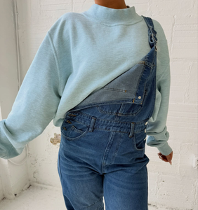 Sweat-shirt en molleton à col montant Y2K pour femme, avec lettres brodées sur le devant, vente en gros - Product Image 6