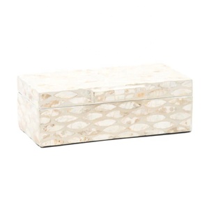 Boîte à bijoux en mosaïque en la mère de la perle, artisanat fait à la main, rétro Style mosaïque décorative, boîtes du ramadan, boîte organisateur de bijoux - Product Image 1