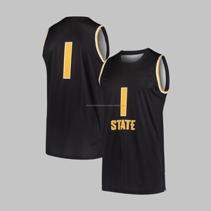 Maillot de basket-ball réversible personnalisable respirant et à séchage rapide ensemble grande taille - Product Image 1