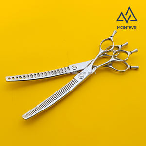 Kalite VG10 Pet bakım makas 7 inç 52 diş kavisli köpek bakım makas Pet bakım ürünleri - Product Image 3