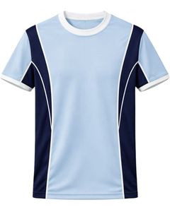 Ensemble de vêtements de sport pour hommes, t-shirt et short bleu marine clair, respirant, séchage rapide, tenue de sport, course à pied, entraînement, vêtements de sport - Product Image 1