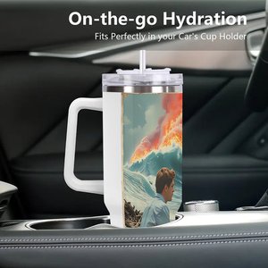 40Oz <b>Large</b> Capacity Stainless Steel Tumbler For Farming And Agricultural Events - Product Image 3