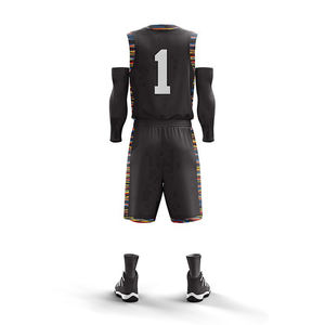 Fournisseur d'uniformes de basketball professionnels, maillots et shorts d'équipe en mesh léger, couleurs personnalisées - Product Image 3