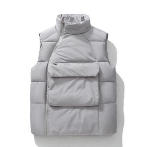Venta al por mayor de chalecos cálidos de forro polar, chalecos de burbujas de moda sin mangas, chaquetas acolchadas antiarrugas personalizadas, chalecos acolchados OEM - Product Image 1