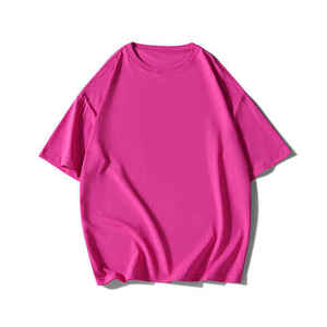 เสื้อยืดเทอร์รี่คุณภาพพรีเมียมทรงโอเวอร์ไซส์สำหรับผู้ชาย แขนสั้น คอกลม ทรงปกติ แบบโอเวอร์ไซส์ สั่งทำได้ - Product Image 5
