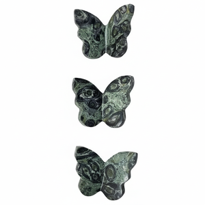 Alas de Mariposa 3D de Jaspe Kambaba Natural al por Mayor, Tallado de Cristal, Piedra Energética, Espécimen Mineral Curativo, Decoración de Oficina - Product Image 5