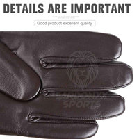 Gants en cuir SARDONYX SPORTS pour toutes les saisons, isolés, doux, écologiques, avec détection d'aiguilles, longueur poignet, antidérapants, durables