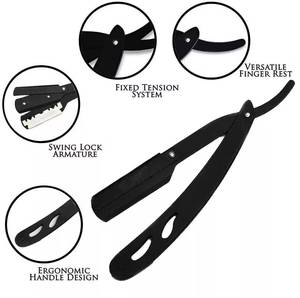 Morje Surgical Straight Razor Stainless Steel <b>Blade</b> Customized Handle for Men Face Use <b>Barber</b> Shop Non-Disposable - Product Image 3