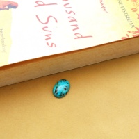 Cabochon ovale en turquoise Navajo |   Turquoise bleu naturel avec matrice noire |   Pierres en vrac de tailles personnalisables pour la fabrication de bijoux