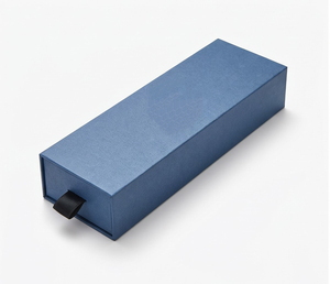 High-End Rigid Drawer Gift <b>Box</b> with Sponge Lining for Pens in Red Black Blue Colors Paperboard Packaging - Product Image 5