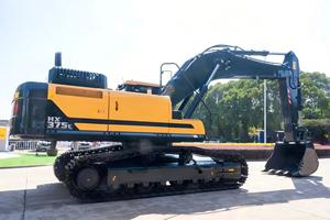 Excavadora de cadenas negra HX375L de 37.8 toneladas con motor, control PLC y alta potencia de excavación, equipo de construcción, suministro de fábrica - Product Image 2
