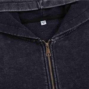 Sudadera Unisex con Efecto Deslavado y Mezcla de Algodón Grueso para un Estilo Urbano Informal y Cómodo para Uso Diario - Product Image 4