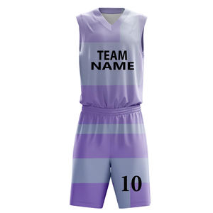 Maillots de basket-ball personnalisés en gros, brodés à l'américaine, respirants et anti-humidité, pour universités - Product Image 1