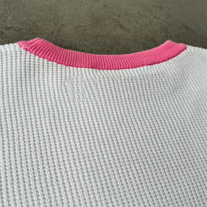 Camiseta de Manga Larga con Diseño de Waffle y Lavado Ácido, con Logotipo de Diseñador de Moda, Nueva Colección 2026 para Hombre - Product Image 4