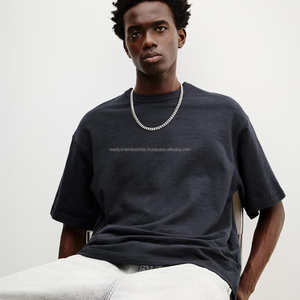 Men <b>T</b> <b>Shirt</b> High Quality Heavy Weight <b>Plain</b> <b>Oversized</b> <b>T</b> <b>shirt</b> Printing Embroidery Custom Blank Polyester Cotton Men <b>T</b> <b>Shirt</b> - Product Image 5