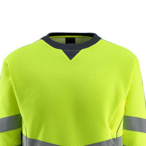 เสื้อกั๊กสะท้อนแสงแขนยาวแบบมองเห็นได้ชัดเจน ขายส่ง เสื้อสเวตเชิ้ตคอกลมแบบหนา เสื้อสเวตเชิ้ตสำหรับส่งอาหาร - Product Image 2