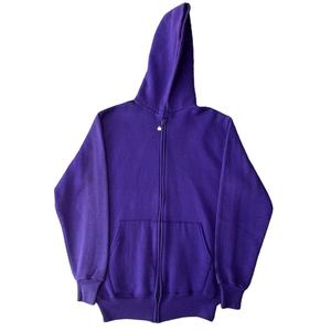 Sudadera con capucha y cremallera de alta calidad para fabricantes, con efecto desgastado por el sol y lavado ácido, estilo holgado, con impresión de logotipo personalizado - Product Image 1