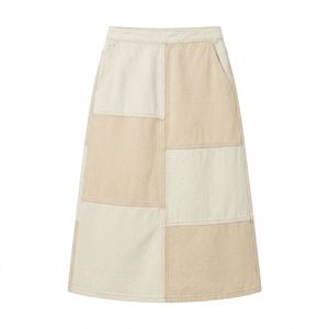 Jupe midi en jean personnalisée pour femme, style vintage avec ourlet effiloché, vente en gros, marque privée, fournisseur d'usine, approvisionnement en vrac - Product Image 5