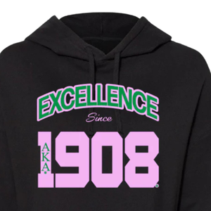 เสื้อฮู้ดครอป AKA Black Excellence สำหรับผู้หญิง ผ้าฟลีซ สีดำ สีเทา แขนยาว สวมใส่สบาย - Product Image 6
