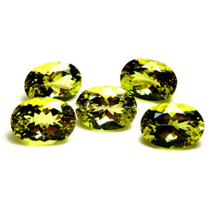 หินควอตซ์มะนาวสีเหลือง เบาะวงรี รูปทรงผสม หินเหลี่ยมเพชรพลอยที่ผ่านการรับรอง พลอยหลวม ควอตซ์มะนาวสีเหลืองธรรมชาติ - Product Image 6