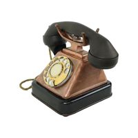 Telefono in Ottone Anticato per Arredamento Vintage, Aggiunge Fascino Classico e un Appeal Intramontabile agli Interni