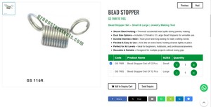 Bead Stopper Set Jewelry Tools Stainless Steel Beading <b>Clips</b> Large Jewellery Making Tools Hand Tools | Item No GS-116S - Product Image 3