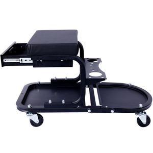 Multi Functional Mechanic Creeper Seat with <b>Drawer</b> <b>Tool</b> Storage Tray Garage Stool with Wheels Creeper Cart Workshop GAPGAR032 - Product Image 2