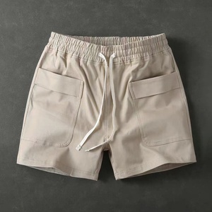 Pantalones Cortos Cargo Personalizados para Hombre, Pantalones Cortos de Verano para Playa, Algodón Casual, Cintura Elástica con Cordón, Transpirables, para Trabajo, Venta al Por Mayor - Product Image 6