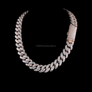 Cadena de Plata de Ley con Moissanita, Alternativa Brillante al Diamante para Uso Diario, Disponible al Mejor Precio - Product Image 1