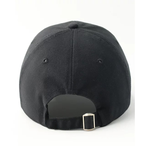 Casquette de baseball noire à 6 panneaux pour femme, unisexe, décontractée, réglable, couleur unie, en coton, taille adulte - Product Image 6