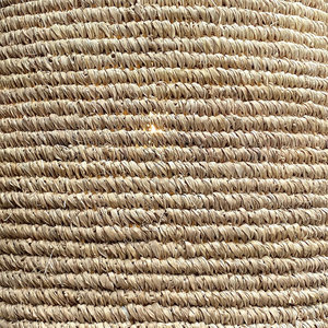 22-Inch Tall Hanging Lamp with Natural Woven <b>Seagrass</b> <b>Shade</b> Turned Tool <b>Lighting</b> Product - Product Image 2