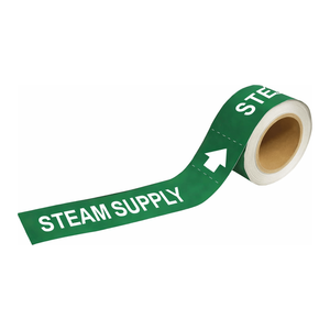 Marqueurs de tuyaux de vapeur Brady STEAM SUPPLY - Résistants à la chaleur et aux produits chimiques - Panneaux de signalisation pour tuyaux de vapeur industriels - Product Image 2