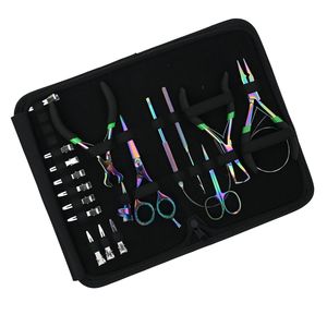 Kit Profesional de Herramientas para Extensiones de Cabello: Alicates para Remover Microperlas, Rizador de Perlas, Cortador de Adhesivos, Enhebrador de Gancho, Mini Tijeras y Clips - Product Image 6