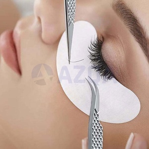 Ensemble de 5 pinces à épiler professionnelles en acier inoxydable pour extensions de cils, droites et courbées à 45 degrés °   90 °   Outils pour cils en forme de L - Product Image 4