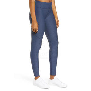 Women's High Waist Casual Breathable Slim Fit Full Length Fitness <b>Leggings</b> Spandex/<b>Polyester</b> Private Label Most Popular Active - Product Image 3