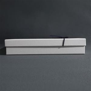 Boîte en carton rectangulaire de luxe, couleur personnalisée, couvercle en forme de nœud, base, emballage cadeau portable pour collier, bracelet - Product Image 4