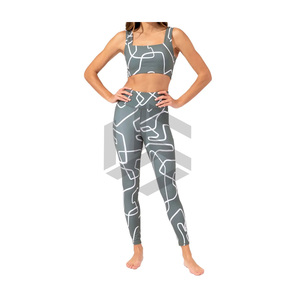 Conjunto de Ropa Deportiva para Mujer, Transpirable, Ligera, sin Costuras, para Gimnasio, Fitness, Yoga, Venta al Por Mayor - Product Image 1