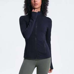 Men's Full Zip Competition Training Jacket Slim Fit <b>Stand</b> Collar Solid Color Bonded Leather Protection Activewear for Gym <b>Horse</b> - Product Image 2