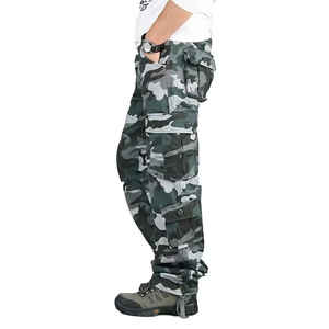 Pantalon cargo en velours côtelé léger et confortable pour homme, taille élastique, élégant, pour la randonnée et l'alpinisme - Product Image 3