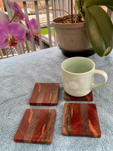 Modern Eco-Friendly Solid Wood <b>Coasters</b> Natural Acacia Wood <b>Drink</b> <b>Coasters</b> for Home Decor - Product Image 4
